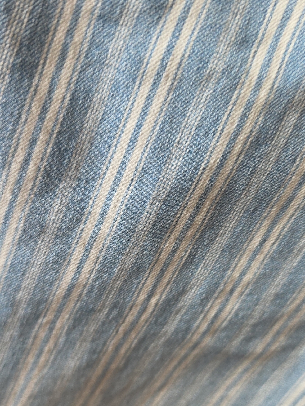 Nine West Blue and White Striped Cropped Jeans Christie Capri - Picture 4 of 6